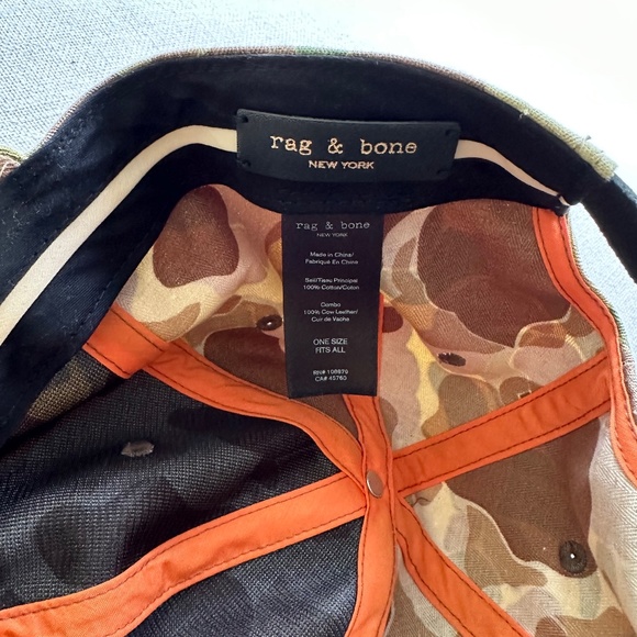 Rag & Bone Men's camouflage Hat - Picture 8 of 9